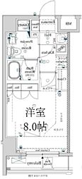 SQUARECITYニシダイAZ 1Kの間取図画像