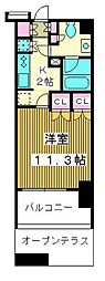 日神デュオステージときわ台 1Kの間取図画像