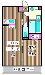 LaEst 1LDKの間取図画像