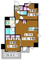 メゾン クロロ 2LDKの間取図画像