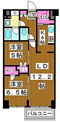 ザ・ケンジントン・レジデンスときわ台 2LDKの間取図画像