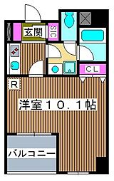 グレイスコート志村三丁目 1Kの間取図画像