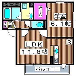 グリームパーク 1LDKの間取図画像