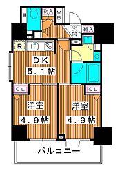 フェニックス板橋大山 2Kの間取図画像