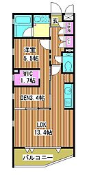 レグノ・フォレスタ 1SLDKの間取図画像