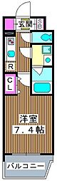 CREVISTA板橋ときわ台 1Kの間取図画像