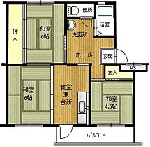 兵庫県神戸市垂水区青山台5丁目（賃貸マンション3DK・4階・45.24㎡） その2