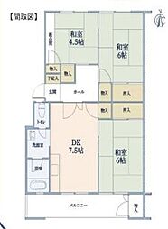 間取図画像 3DK