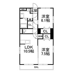 物件の間取り