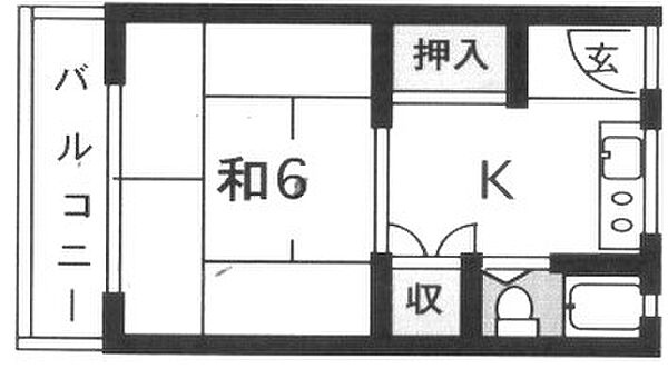 兵庫県尼崎市猪名寺１丁目(賃貸マンション1K・4階・21.00㎡)の写真 その2