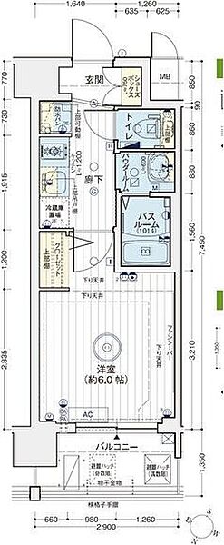 大阪府大阪市西淀川区大和田４丁目(賃貸マンション1K・4階・21.60㎡)の写真 その2