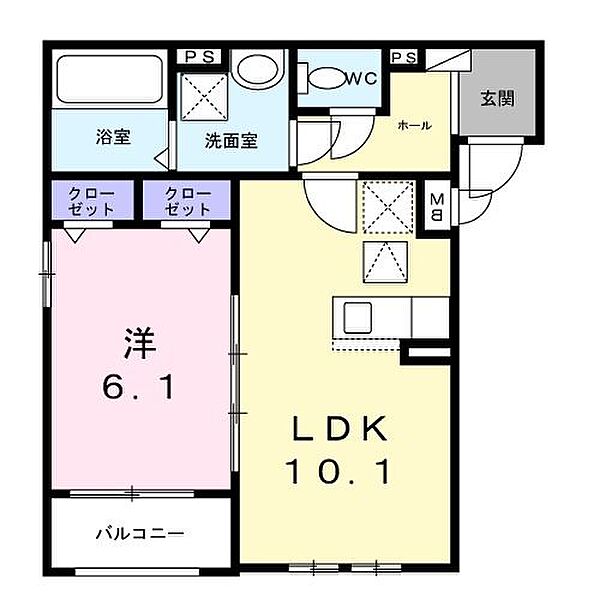 兵庫県尼崎市今福２丁目(賃貸アパート1LDK・2階・40.82㎡)の写真 その2