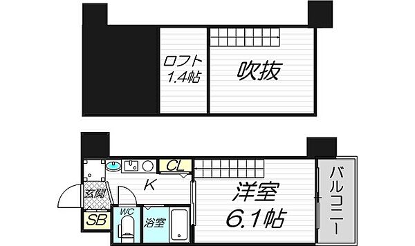 エステムコート新大阪Vソレックス ｜大阪府大阪市淀川区西中島6丁目(賃貸マンション1K・10階・18.90㎡)の写真 その2