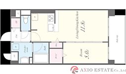 ホープハウスIII 4階1LDKの間取り