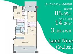 グランスイートブルーベイサイドレジデンス 3LDKの間取図画像