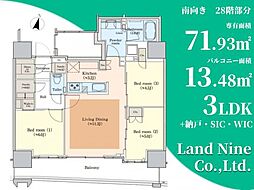 エクセレントザタワー 3SLDKの間取図画像