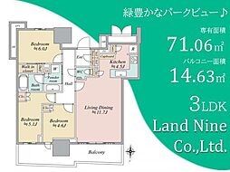 幕張ベイパークライズゲートタワー 3LDKの間取図画像