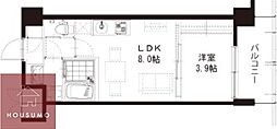 レジディア千里藤白台 1階1LDKの間取り