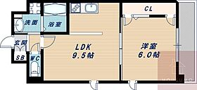 GOパレス桃山台 405 ｜ 大阪府吹田市春日1丁目（賃貸マンション1LDK・4階・36.09㎡） その2