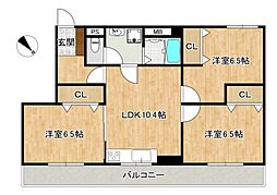 間取図画像 3LDK