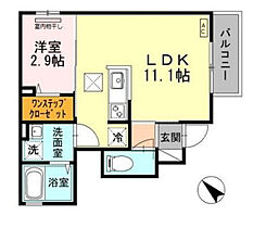 ルミエール和田岬 102 ｜ 兵庫県神戸市兵庫区上庄通3丁目2-7-2（賃貸アパート1LDK・1階・33.96㎡） その2