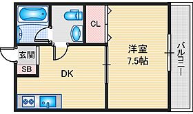 ハイツ根木  ｜ 大阪府吹田市山田市場（賃貸アパート1DK・2階・28.35㎡） その2