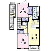 ブルックサイド  ｜ 大阪府茨木市島4丁目（賃貸アパート2LDK・2階・58.48㎡） その2