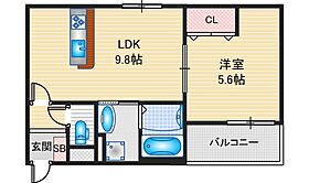 アート茨木II 103 ｜ 大阪府茨木市中村町6-8（賃貸アパート1LDK・1階・35.04㎡） その2