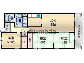 ルノン茨木I  ｜ 大阪府茨木市小柳町（賃貸マンション3LDK・4階・75.00㎡） その2