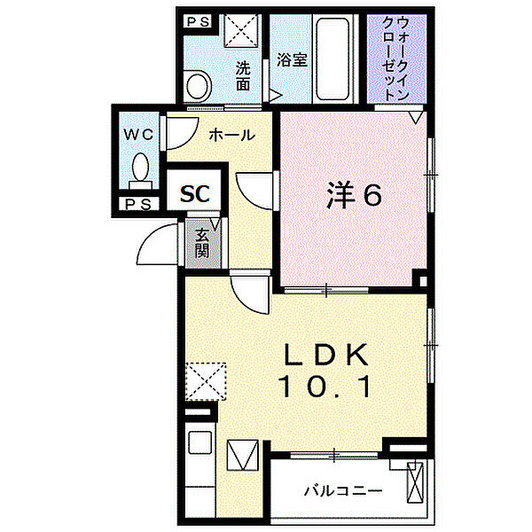 パストラーレ高槻 ｜大阪府高槻市津之江町1丁目(賃貸アパート1LDK・1階・43.68㎡)の写真 その2