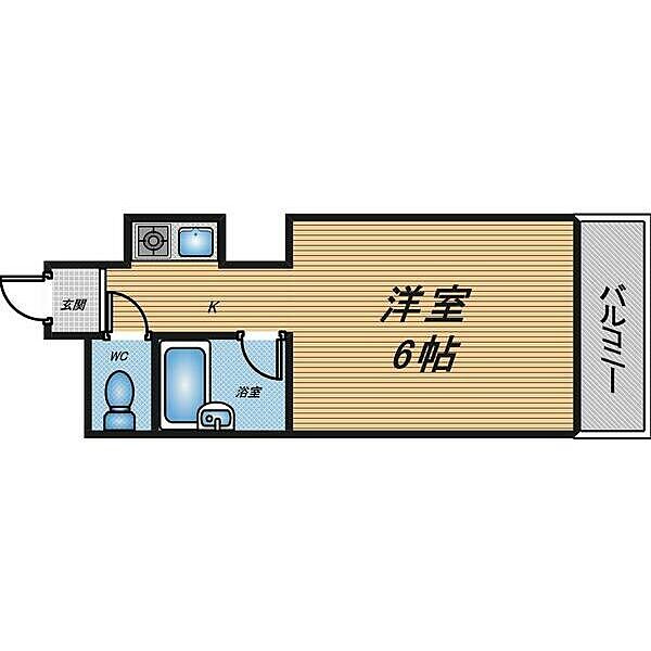 ハイム白山 ｜大阪府茨木市三島丘2丁目(賃貸マンション1R・3階・17.00㎡)の写真 その2