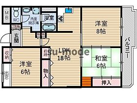 ベラディールI  ｜ 大阪府茨木市真砂2丁目（賃貸マンション3LDK・4階・85.52㎡） その2