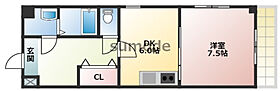 センターポイント吉志部  ｜ 大阪府吹田市岸部中3丁目（賃貸マンション1DK・2階・35.10㎡） その2