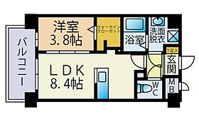 delta brick  ｜ 福岡県福岡市博多区千代4丁目（賃貸マンション1LDK・3階・34.20㎡） その2