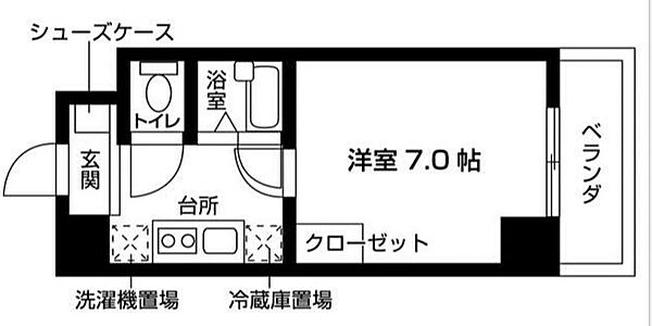 ライク菊川ウエスト ｜東京都墨田区立川4丁目(賃貸マンション1K・7階・20.87㎡)の写真 その2