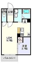 ミワパラディ花園II  ｜ 大阪府東大阪市吉田1丁目5-8（賃貸マンション1LDK・2階・35.39㎡） その2