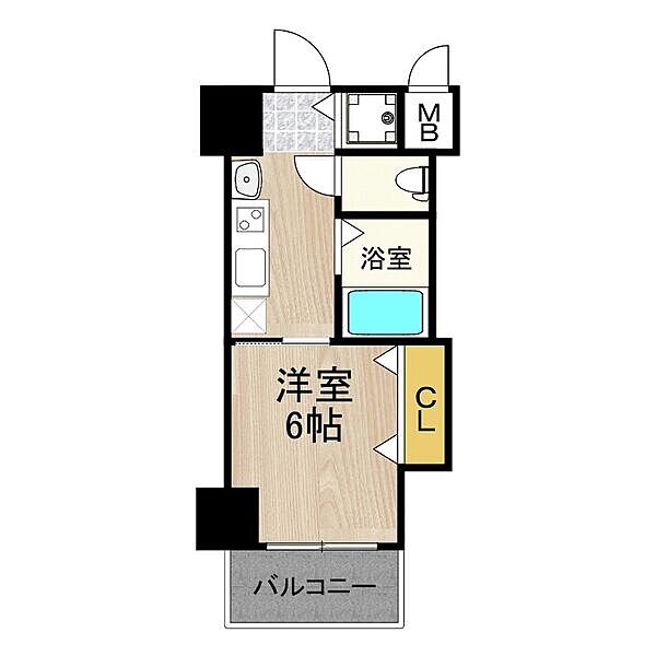 CITY　SPIRE布施(ラグゼ布施) ｜大阪府東大阪市足代3丁目(賃貸マンション1K・5階・19.22㎡)の写真 その2