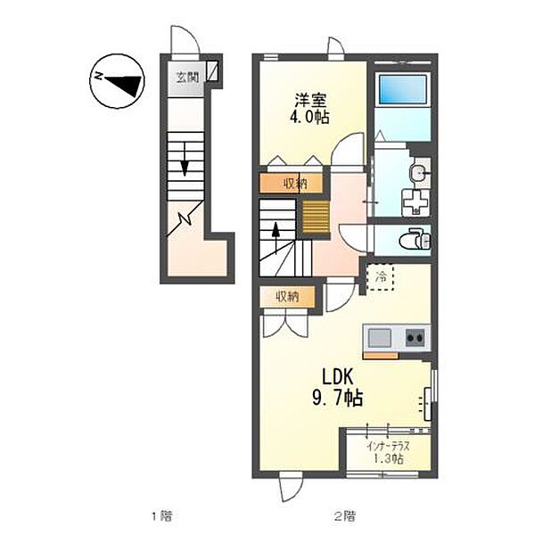 （仮称）鶴見区浜3丁目賃貸アパート新築工事 ｜大阪府大阪市鶴見区浜3丁目(賃貸アパート1LDK・2階・42.81㎡)の写真 その4