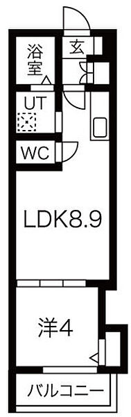 F aseia Carmel ｜大阪府東大阪市三島2丁目(賃貸アパート1LDK・1階・30.27㎡)の写真 その2