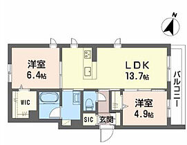 メゾンスリーファイブ  ｜ 大阪府東大阪市源氏ケ丘2-3（賃貸マンション2LDK・1階・60.08㎡） その2