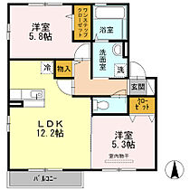 プリマベーラB棟  ｜ 大阪府大阪市生野区巽東4丁目7-22（賃貸アパート2LDK・1階・55.45㎡） その2