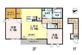 ブルージュ  ｜ 大阪府東大阪市加納1丁目410-1（賃貸アパート2LDK・2階・62.52㎡） その2