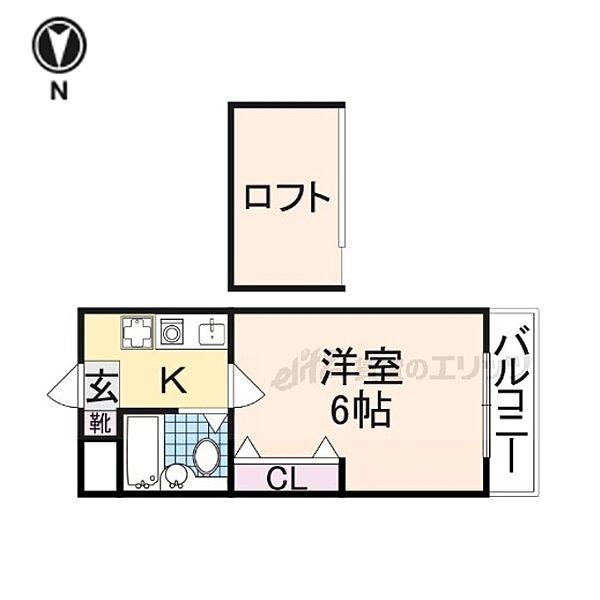 シティパレス生駒谷田町Ｐ7 117｜奈良県生駒市谷田町(賃貸マンション1K・1階・17.08㎡)の写真 その2