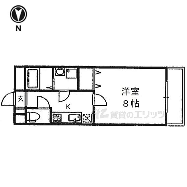 ＥＳＴ　ＲＩＳＡＩＡ 402｜大阪府枚方市東田宮１丁目(賃貸マンション1K・4階・28.80㎡)の写真 その2