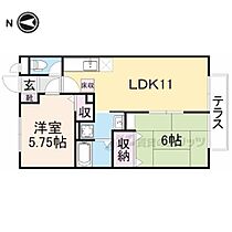 サンクコール朝和ＡＢ A105 ｜ 奈良県天理市三昧田町（賃貸アパート2LDK・2階・51.37㎡） その2