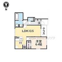 奈良県奈良市秋篠新町（賃貸アパート1LDK・1階・47.41㎡） その2