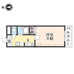 プレミール新大宮 3階1Kの間取り