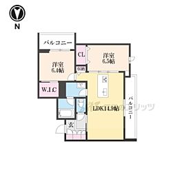 ＳｈａＭａｉｓｏｎ　ＦｏｒｅｓｔａIII 3階2LDKの間取り