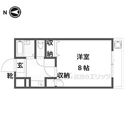 エクセレントハイツ 1Kの間取図画像