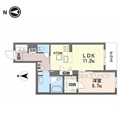 シャーメゾンフェリーチェ 1LDKの間取図画像